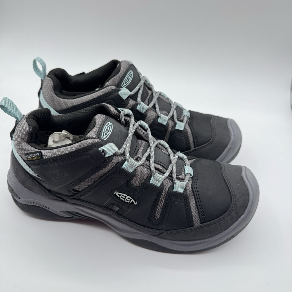 Keen 1026772 Womens Circadia WP Black Cloud Blue Waterproof Hiking Boots 9